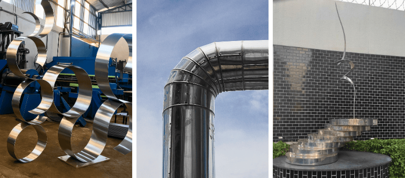 peças desenvolvidas com corte a laser para a construção civil - Arte Curvas